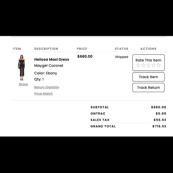 Heliosa Maxi Dress by Mattel Coronel - Picture 5 of 5